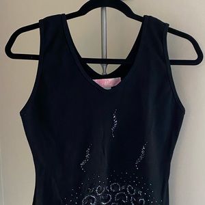 Sequined tank top